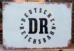 2 metalen borden DR en Gleis 2, Ophalen of Verzenden, Nieuw, Trein, Overige typen