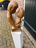 Kus van Rodin houten beeld, Antiek en Kunst, Ophalen of Verzenden