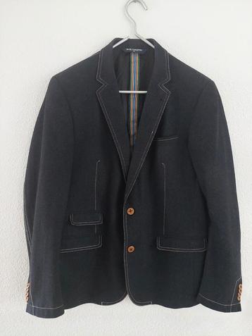 Colbert lang 79cm Blue Industry 54/L zwart 2 weken gedragen  beschikbaar voor biedingen