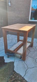 Bartafel teak hout, Huis en Inrichting, Tafels | Statafels, Ophalen, Gebruikt