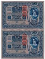 Oostenrijk, 1000 Kronen, 1902, UNC (!), 2 opeenvolgende nrs., Postzegels en Munten, Bankbiljetten | Europa | Niet-Eurobiljetten