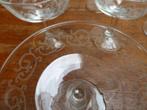 8 vintage champagnecoupes, Luminarc model Arabesque, Antiek en Kunst, Antiek | Glas en Kristal, Ophalen of Verzenden