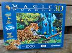 Clementoni Magic 3D puzzel 1000 stukjes panter, Ophalen of Verzenden, Gebruikt