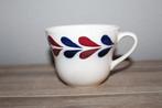 Antieke grote kop met boerenbont decor - Boch, Ophalen of Verzenden