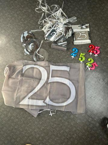 25 Jaar Versiering Pakket - Verjaardag/Huwelijk beschikbaar voor biedingen