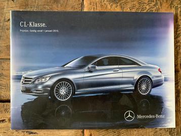 Nederlandse prijslijst Mercedes-Benz CL-klasse C216 2013 beschikbaar voor biedingen