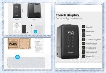 Luchtbevochtiger Auronic als Nieuw🍀Met 2x set filters🌿🌿 beschikbaar voor biedingen