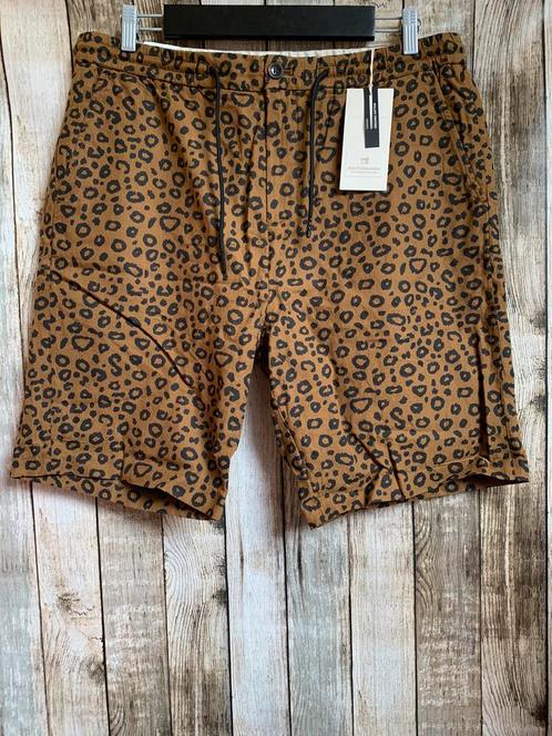 Scotch & Soda Fave super gave nieuwe short (Maat W36), Kleding | Heren, Broeken en Pantalons, Nieuw, Maat 52/54 (L), Bruin, Verzenden