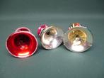 Drie x oude vintage kerstbal klokje, Diversen, Kerst, Ophalen of Verzenden