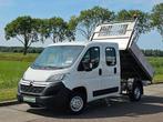 CITROEN JUMPER 2.2 dub.cab kipper ac!, Auto's, Bestelauto's, Gebruikt, Euro 6, Citroën, 7 stoelen