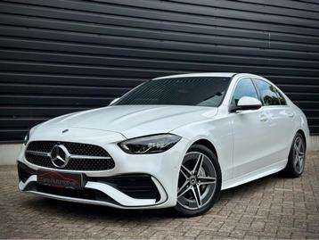 Mercedes-benz C-klasse 180 AMG Line BI-COLOR LEDER|SFEER|CAM beschikbaar voor biedingen