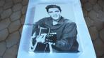 Elvis Presley Canvas Zwart - Wit, Ophalen of Verzenden, Gebruikt, Poster, Artwork of Schilderij