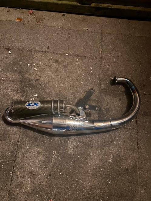 Leovince handmade zx chrome minarelli verticaal, Fietsen en Brommers, Brommers | Tuning en Styling, Zo goed als nieuw, Ophalen of Verzenden