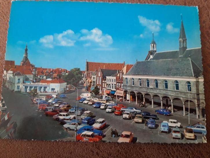 Zierikzee, Havenplein, erg veel auto's , ongelopen, Verzamelen, Ansichtkaarten | Nederland, Ongelopen, Zeeland, 1960 tot 1980