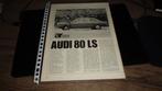 AR Test  AUDI 80 LS, Verzenden, Zo goed als nieuw, Audi