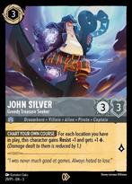 Disney Lorcana Promo - P1-029 - John Silver - Greedy Treasur, Ophalen of Verzenden, Nieuw, Losse kaart, Foil