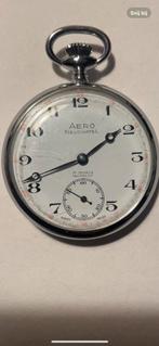 Aero Neuchatel Zakhorloge 1930-1940, Overige merken, Zakhorloge, Staal, Met ketting