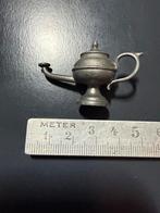 Miniatuur Tinnen Olielamp, Antiek en Kunst, Ophalen of Verzenden