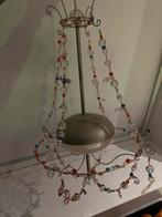 Kroonluchter met glazen kralen, Ophalen, Gebruikt, Metaal