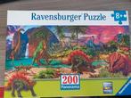 8+ Dinosaurus puzzel 200 stukjes, 6 jaar of ouder, Meer dan 50 stukjes, Ophalen of Verzenden