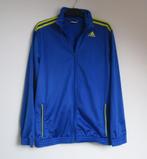 Nr.157: Adidas trainingsjas sportjasje maat XL blauw met gel, Kleding | Heren, Blauw, Maat 56/58 (XL), Ophalen of Verzenden, Zo goed als nieuw