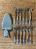 12 Vintage Gero Zilmeta 763 gebaksvorkjes + taartschep, Antiek en Kunst, Antiek | Bestek, Ophalen of Verzenden