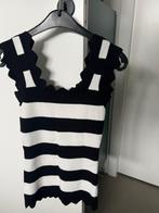 Zwart/wit gestreepte top van Moocci, maat s/m, Verzenden, Zo goed als nieuw, Zwart, Zonder mouw