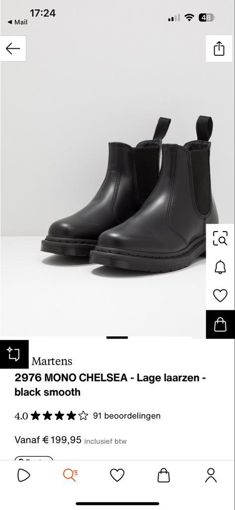 Dr. Martens 2976 Mono Chelsea Laarzen - Zwart maat 42, Kleding | Dames, Schoenen, Zo goed als nieuw, Lage of Enkellaarzen, Zwart