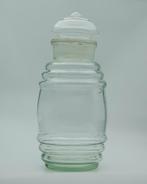 Vintage glazen voorraadpot, Ophalen of Verzenden
