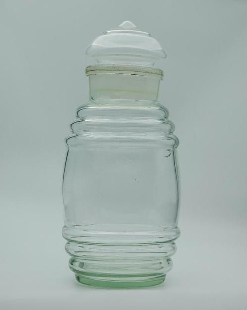 Vintage glazen voorraadpot, Antiek en Kunst, Curiosa en Brocante, Ophalen of Verzenden