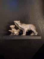 Verzilverde IJsbeer met Jong - Wereld Natuur Fonds, Antiek en Kunst, Ophalen of Verzenden