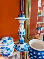 Delfts Blauwe Kandelaar, Ophalen of Verzenden, Keramiek of Aardewerk