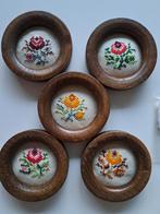 5 antieke borduur hangers retro vintage, Ophalen of Verzenden, Zo goed als nieuw