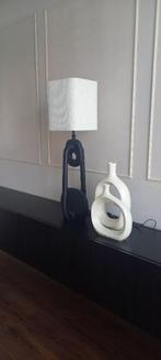 LIGHT & LIVING Kap vierkant rond hoog 25-25-30 cm BOLERO wit, Huis en Inrichting, 25 tot 50 cm, Wit, Vierkant, Ophalen of Verzenden