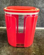 Tupperware Eleganzia vensterbus Rood 1,5L, Huis en Inrichting, Ophalen of Verzenden, Zo goed als nieuw, Rood, Bus of Trommel