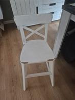 Witte IKEA kinderstoel - opknapper, Huis en Inrichting, Stoelen, Ophalen, Gebruikt, Wit, Eén
