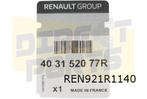 Renault Scenic / Grand Scenic (11/16-) wieldop 20" zilver /, -, -, Nieuw, Ophalen of Verzenden