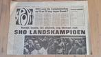 SHO Landskampioen 1970, Ophalen of Verzenden, 1940 tot 1960, Krant
