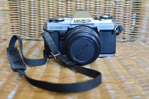 Minolta X-300 en een Minolta X-370 + MD 50mm 1.7, Audio, Tv en Foto, Fotocamera's Analoog, Zo goed als nieuw, Spiegelreflex, Minolta