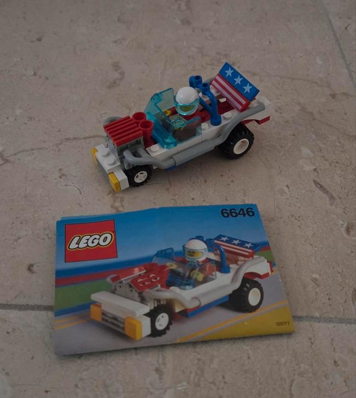 Lego 6646 - Datsun Racer, Kinderen en Baby's, Speelgoed | Duplo en Lego, Gebruikt, Lego, Complete set, Ophalen of Verzenden