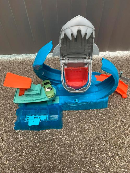 HotWheels city robo shark madness, Kinderen en Baby's, Speelgoed | Racebanen, Zo goed als nieuw, Hot Wheels, Ophalen