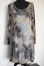 TRANSFER Geweldige Bruin/Beige/Lichtblauwe Jurk L, Kleding | Dames, Jurken, Beige, Maat 42/44 (L), Ophalen of Verzenden, Zo goed als nieuw