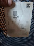 2x nieuwe kettler stoel 1 vast en 1 inklapbaar nieuw, Tuin en Terras, Tuinstoelen, Ophalen, Nieuw, Metaal, Stapelbaar