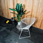 Knoll International - Diamond Chair Outdoor - Fauteuil - Wit, Gebruikt, Verzenden, 75 tot 100 cm, 75 tot 100 cm