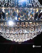 Kristallen kroonluchter swarovski zakkroonluchter zilver, Huis en Inrichting, Lampen | Kroonluchters, Ophalen of Verzenden, Zo goed als nieuw