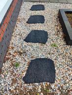 Vier rubberen stapstenen, Tuin en Terras, Grind, Keien en Split, Ophalen, Zo goed als nieuw, Antraciet, Overige typen