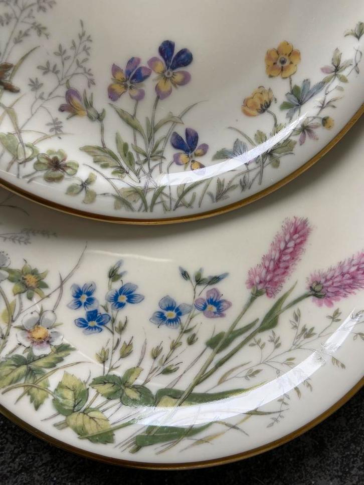 Gebaksstel Wiesengrund und Bergeshoh'n Krautheim  9 schotels, Antiek en Kunst, Curiosa en Brocante, Ophalen of Verzenden