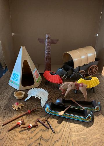 Playmobil vintage jaren 70 Indianen Western beschikbaar voor biedingen