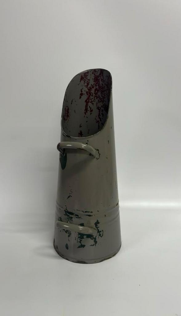 Vintage grijs emaille kolenkit, Antiek en Kunst, Antiek | Emaille, Ophalen of Verzenden