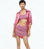 H&M Rhinestone-embellished mini skirt (Cerise) 40, Kleding | Dames, Rokken, Ophalen of Verzenden, Zo goed als nieuw, Maat 38/40 (M)